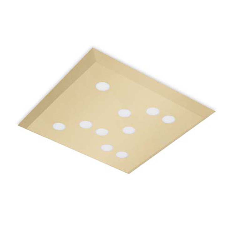 Gallaher Glass LED Flush Mount, Gold