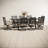 Alyah 8 - Person Patio Dining Set with Extendable Rectangular Table , Cushions Included