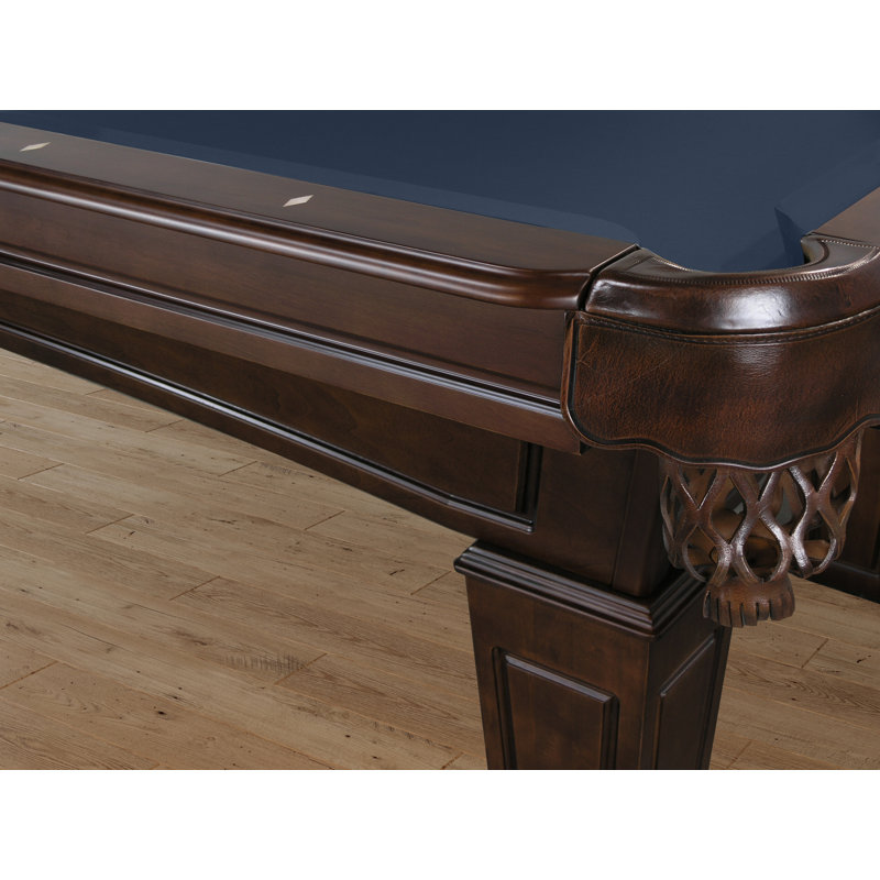 Pochettes en cuir pour table de billard, Brun
