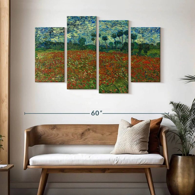 Champ de coquelicots Alvord 1890, H 32 po x l 52 po