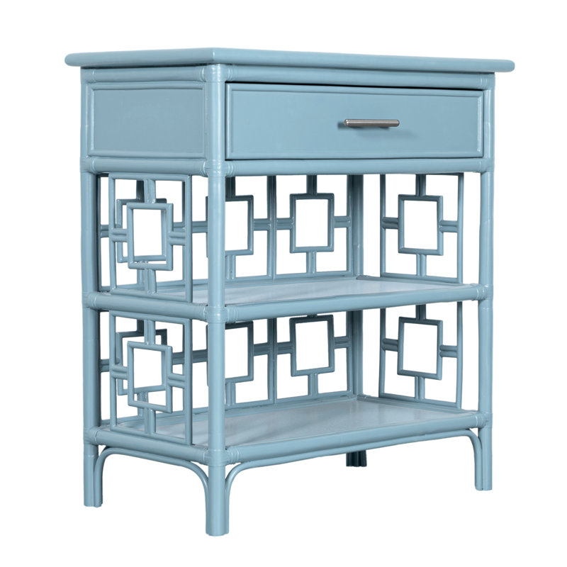Sobe End Table, Pool Blue