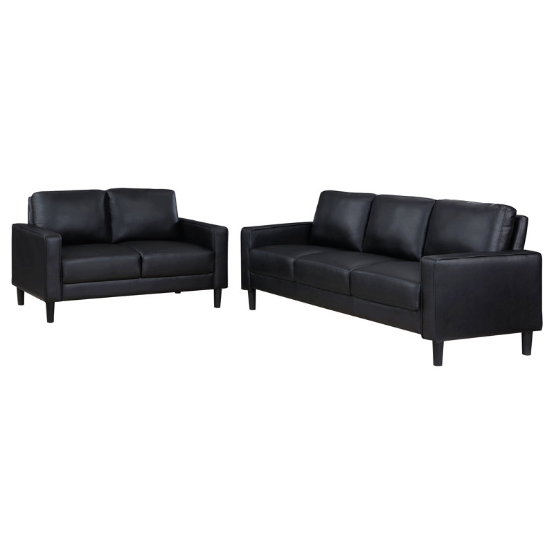 2-Piece Track Arms Sofa Set
