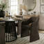 Ensemble de table de salle à manger pour 6 personnes avec table extensible et 6 chaises rembourrées en tissu-547985327