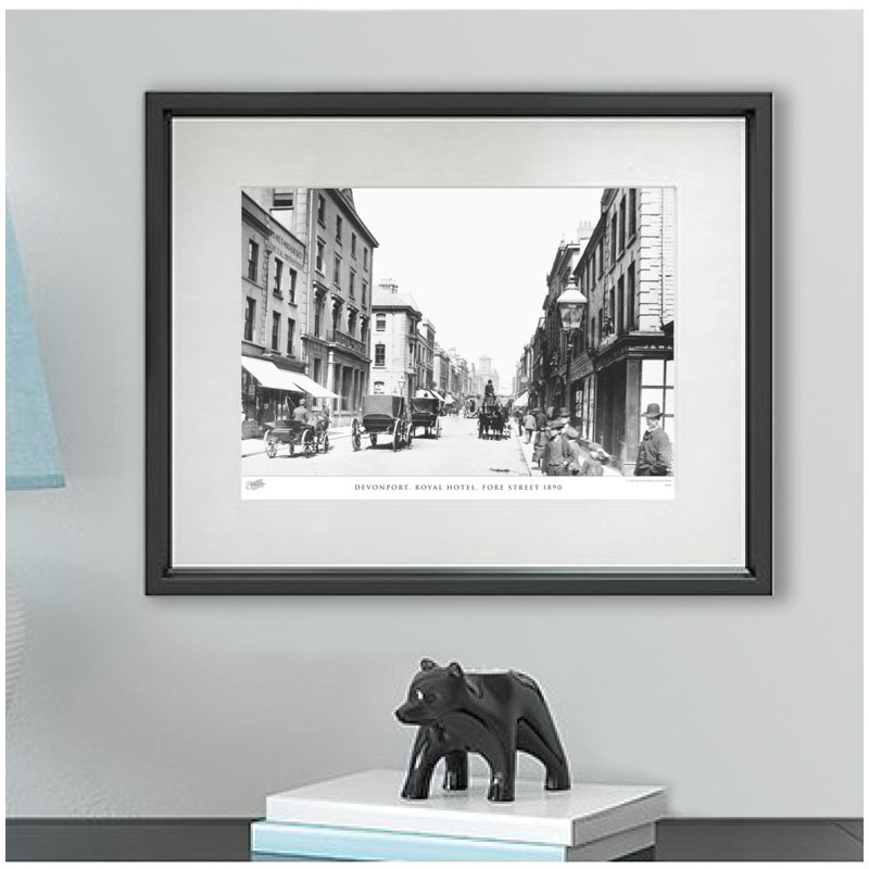 Devonport, Royal Hotel, Fore Street 1890 - Single Picture Frame Print, 40cm H x 50cm W x 2.3cm D