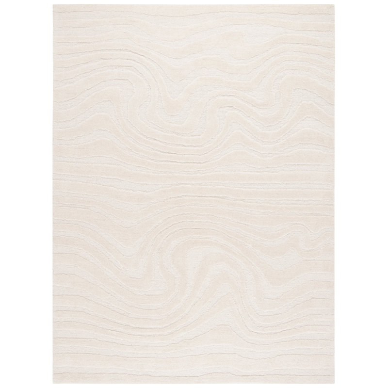 Jamel Hand Tufted Wool & Cotton Solid Color Rug, Rectangle 8' x 10'