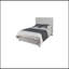 Grand lit de style moderne Denver en bois naturel