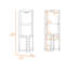 Armoire de bar 5 tablettes Macadamia