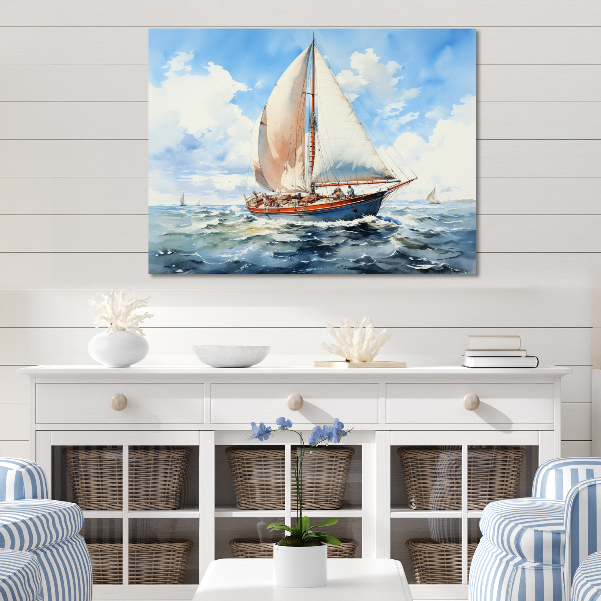 Longshore Tides Sailboat In The Wind Ii Wayfair