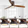 Kemp 52'' 3 -Blade LED Flush Mount Ceiling Fan with Remote Control and Light Kit Included