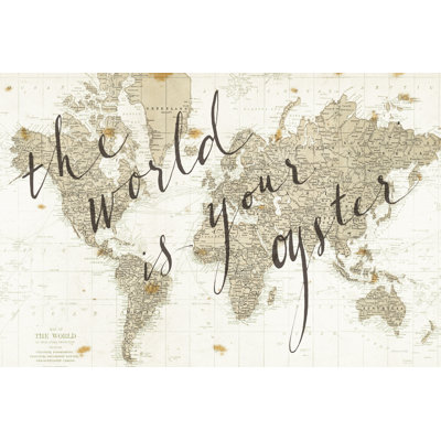 The World Is Your Oyster - Wrapped Canvas Print