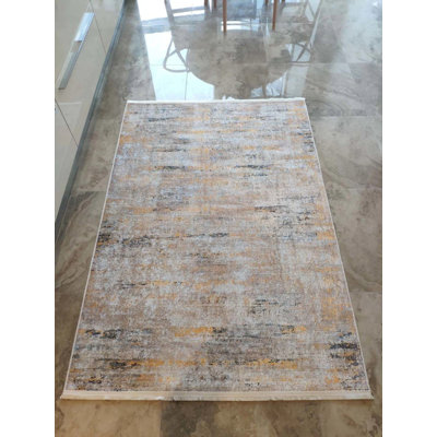 Mathai Performance Washable Abstract Indoor / Outdoor Rug
