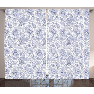 Semi Sheer Curtain Pair