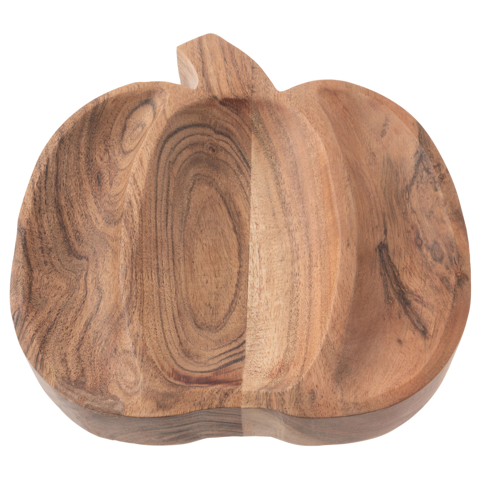Wood Shaped Serving Bowl Pumpkin