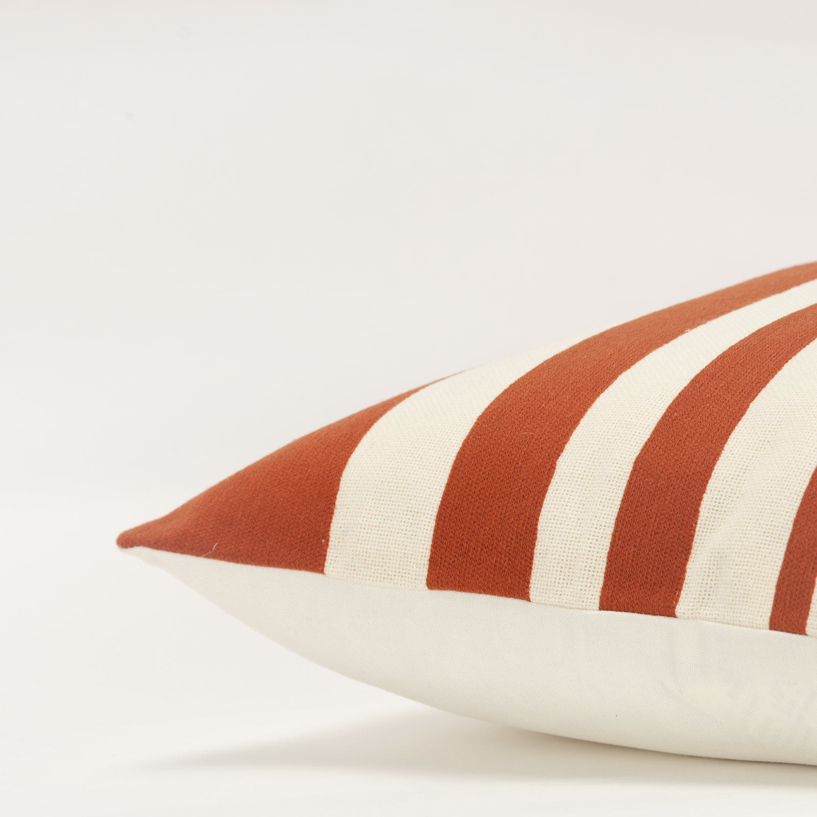 Karka 20" x 20" Embroidered Throw Pillow, Terracotta/Natural