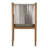 Pacifica Dining Arm Chair Natural Teak/Rope/Brass-113370404-113370882