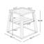 Table d'appoint d'extérieur à 2 niveaux avec tablette-133423601