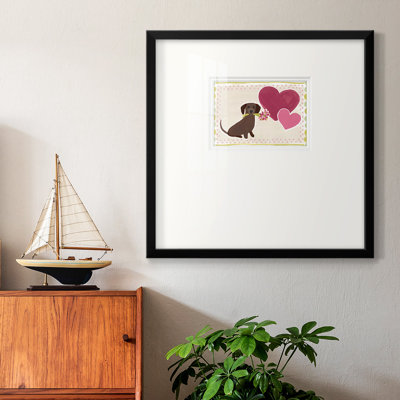 «Dachshund Delight Collection», reproduction encadrée
