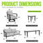 Ensemble de mobilier d'extérieur 6 pièces Outdoor Conversation