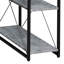 Bureau avec tablettes ouvertes et huche-543870849