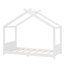 Lit simple au sol avec lattes de soutien, cadre de lit en bois massif pour enfants, sans sommier ni structure d'ouverture, blanc-369078450-369078455
