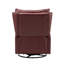 Fauteuil inclinable manuel berçant pivotant en cuir véritable Coffelt-79290258