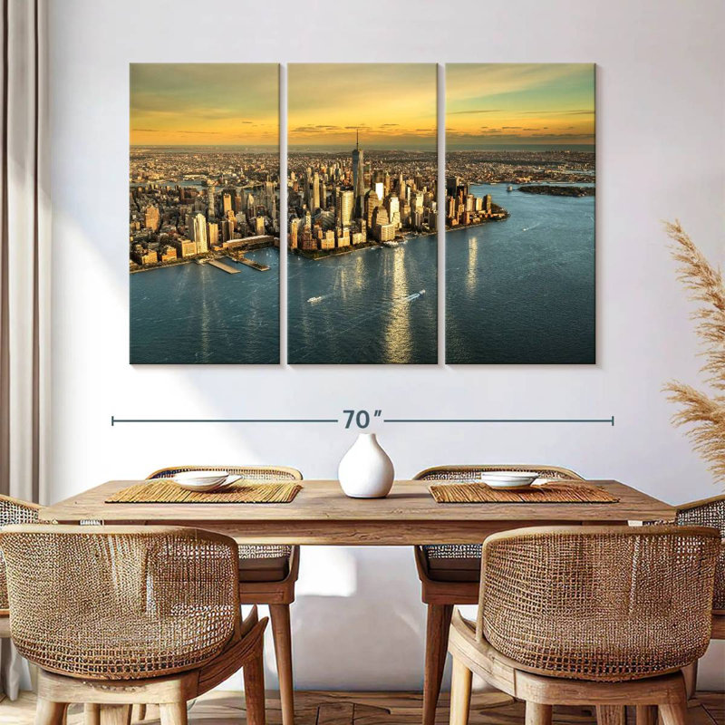 Horizon doré de Sirci Manhattan, H 42 po x l 65 po