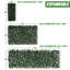 Double-Sided Expandable Faux Hedge Artificial Ivy Privacy Fence Panel with Real Wood Trellis