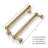 10 Pack 5 Inch Hole Center Champagne Bronze Cabinet Pulls Heavy Duty Solid Satin Brass Cabinet Handles for cabinets Dressers Kitchens Handles Bathroom cabinets