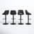 Licon Swivel Upholstered Adjustable Height Counter Stool-749128556