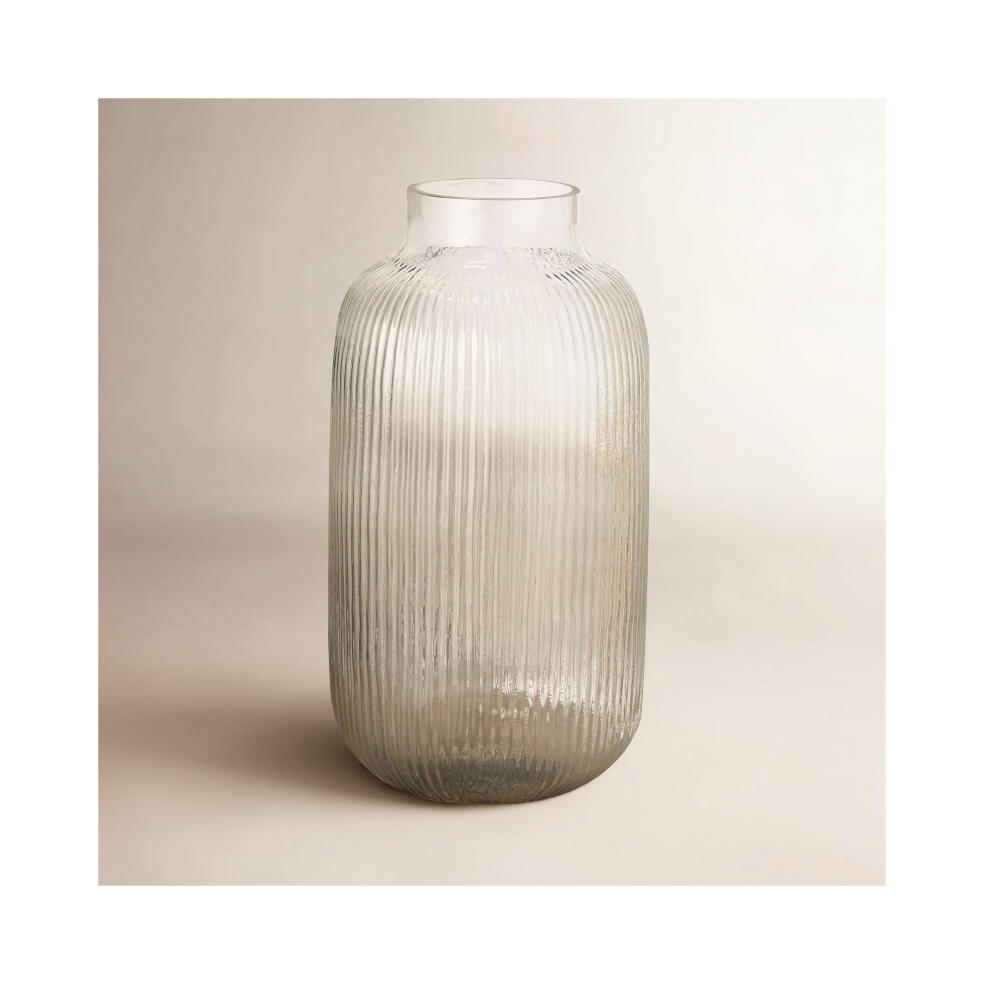 Birch Lane™ Perry Glass Ribbed Vase
