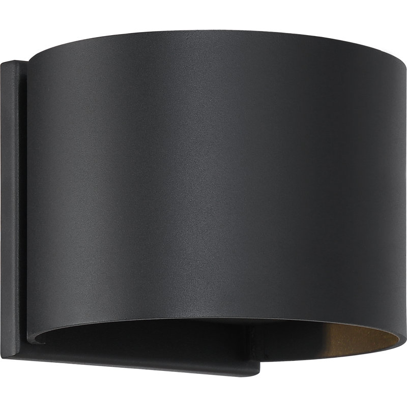 Lightgate Sleek Black LED Dimmable Wall Sconce
