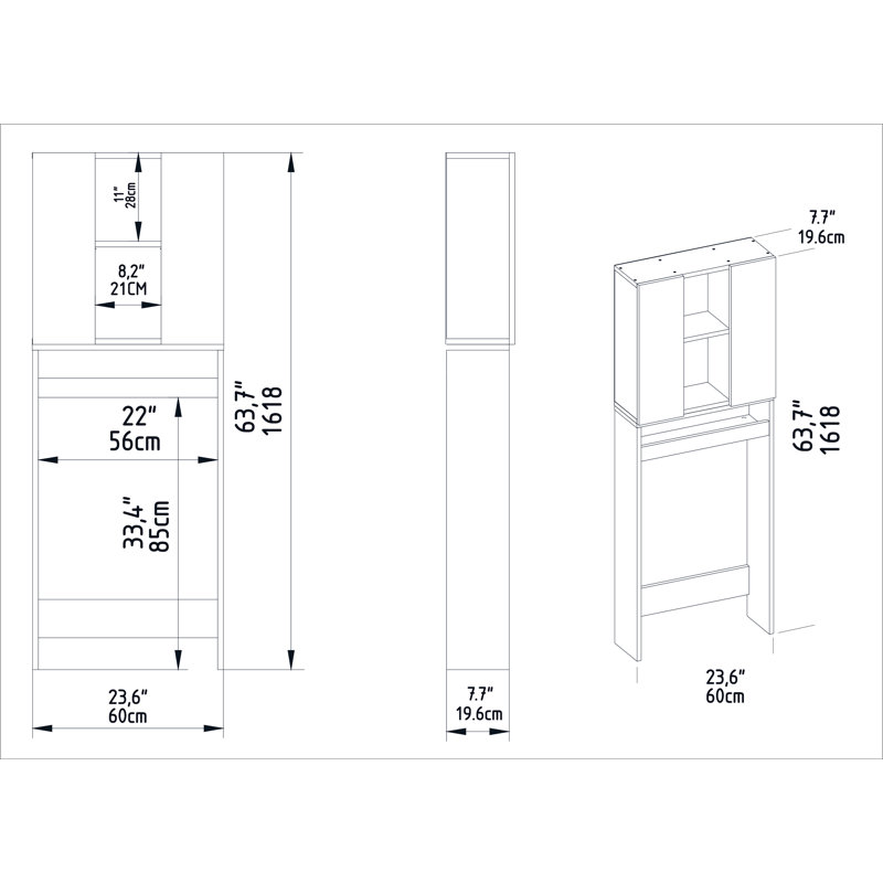 Wall Over The Toilet Storage