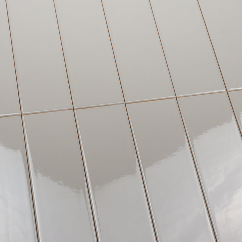 Shades 3" x 12" Glossy Subway Wall Tile, Latte Light Brown
