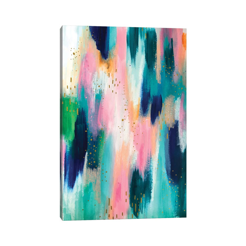 No. 44 par EttaVee-impression d’art graphique, Pas de tapis, H 26 po x l 18 po x P 1,5 po, Toile tendue