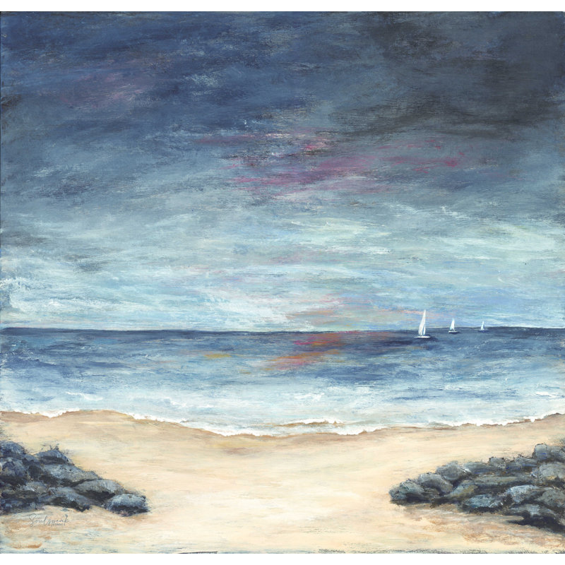 Mahtowa Sunset Sail - Impression sur toile tendue, H 8 po x l 12 po