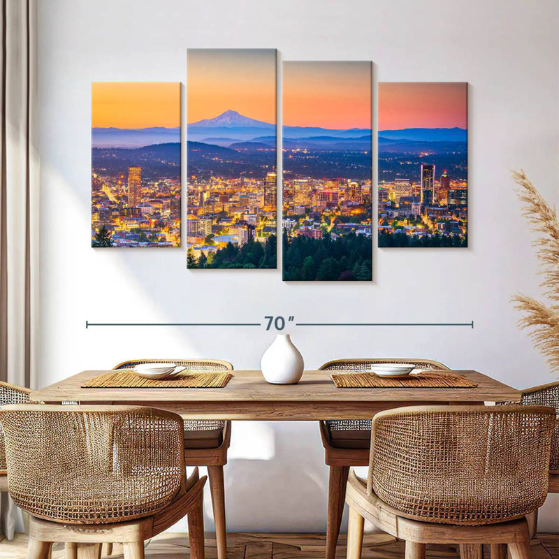 Sireci Tacoma Sunset Skyline, 42" H x 68" W