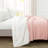 Farmhouse Color Block Faux Fur Microfiber 3 Piece Comforter Set-851261518-851261519