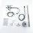 Double Handle Floor Mounted Tub Filler With Handshower-70285728