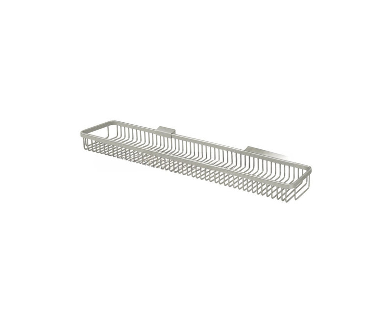 Rectangular Wire Shower Caddy, Brushed Nickel