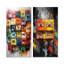 Pop Art Cassette Tapes Melody I - Cassette Tapes, impression d'art mural en métal, ensemble de 2-1935919619