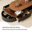 Table basse brune et ovale rétro-132644569