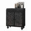 Armoire décorative avec 2 portes, armoire buffet avec rangement, armoire de rangement décorative patinée