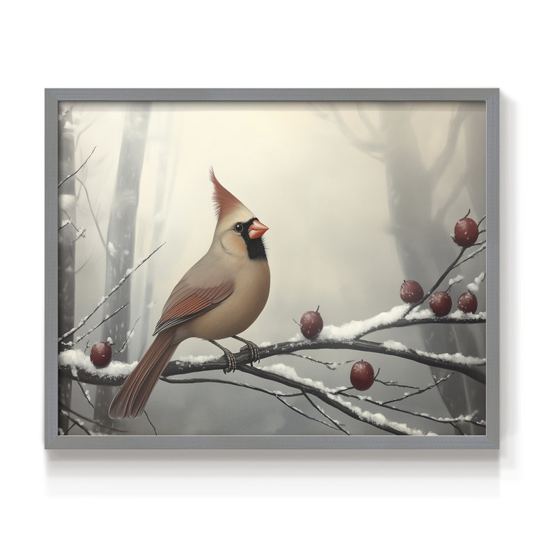 Art de Noël - CMVI - Reproduction encadrée - Restickable, H 8 po x l 10 po, Gris