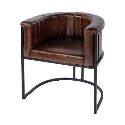 Fauteuil d'appoint en cuir Rockford