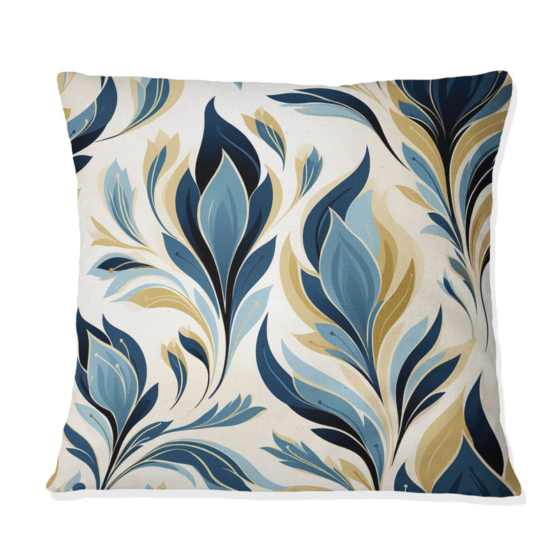 Ikat bleu et vert nordique Simplicity, H 16 po x l 16 po