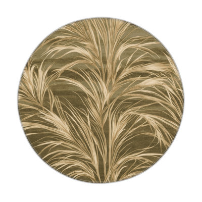 Botanical Brown Indoor and Outdoor Area Rug