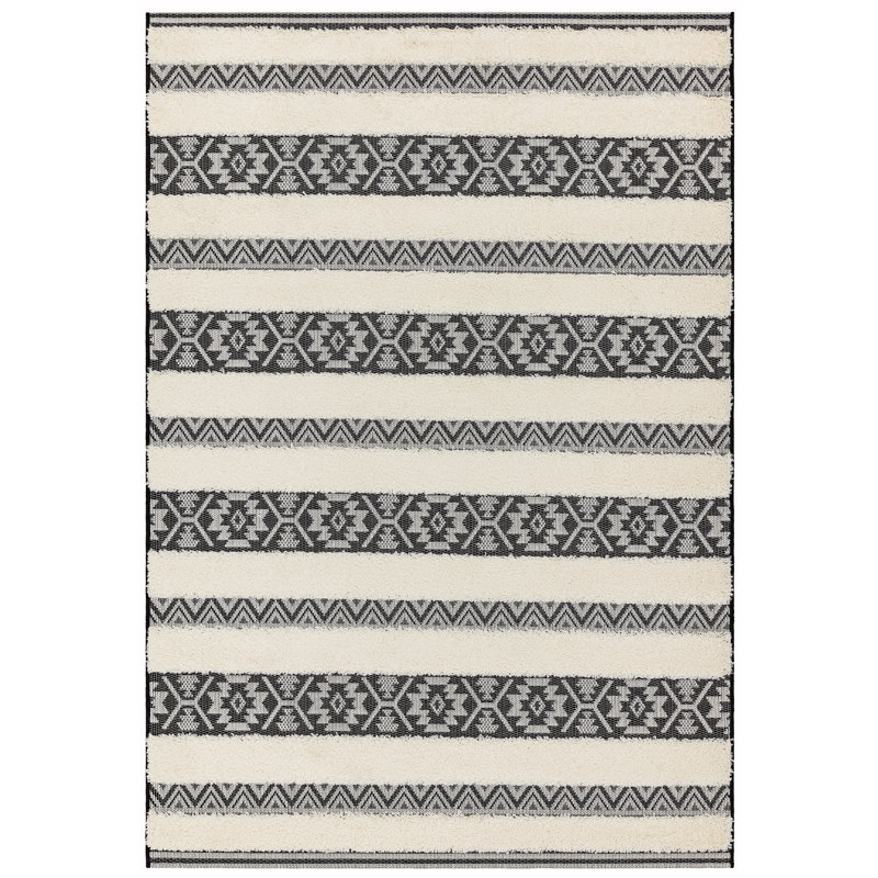 Perrotta Striped Indoor / Outdoor Area Rug, Rectangle 200 x 290cm