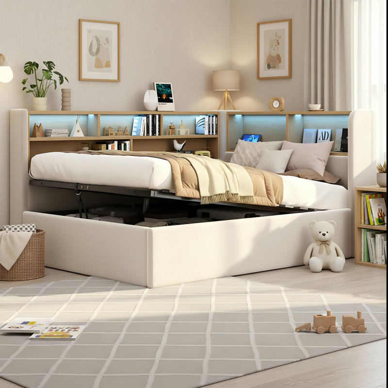 Upholstered Daybed, Beige