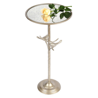 Table d'appoint antique avec miroir