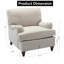 Fauteuil Candor en avoine de mer beige clair - confort et élégance intemporels pour votre maison-995993587